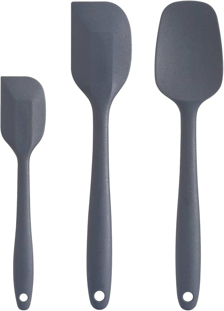 Silicone Spatula Set - Rubber Spatula - 600°F Heat Resistant Baking Spoon & Spatulas(Dark Grey) | Amazon (US)