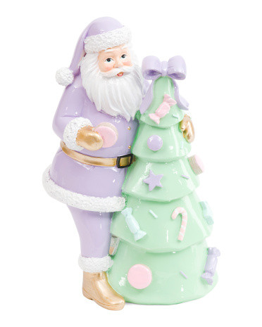 Santa With Christmas Tree Decor | TJ Maxx