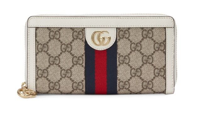 Gucci Ophidia zip around wallet with Web | Gucci (US)