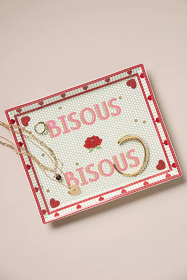Valentine Bistro Tile Stoneware Vanity Tray | Anthropologie (US)
