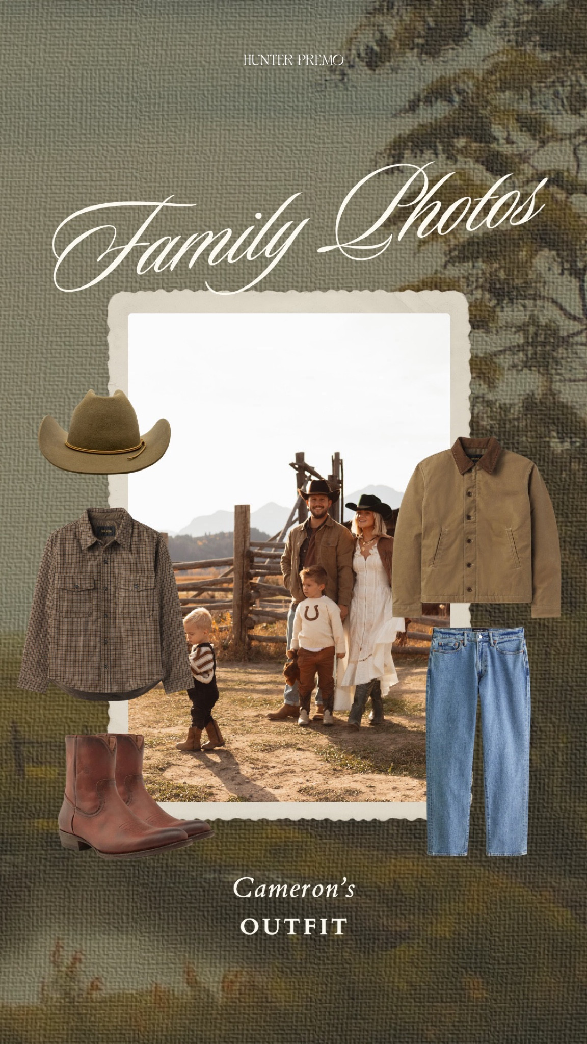 Family photo outfit for Cam! Men’s outfit, men’s fall outfit, boots, cowboy hat

#LTKFamily #LTKMens