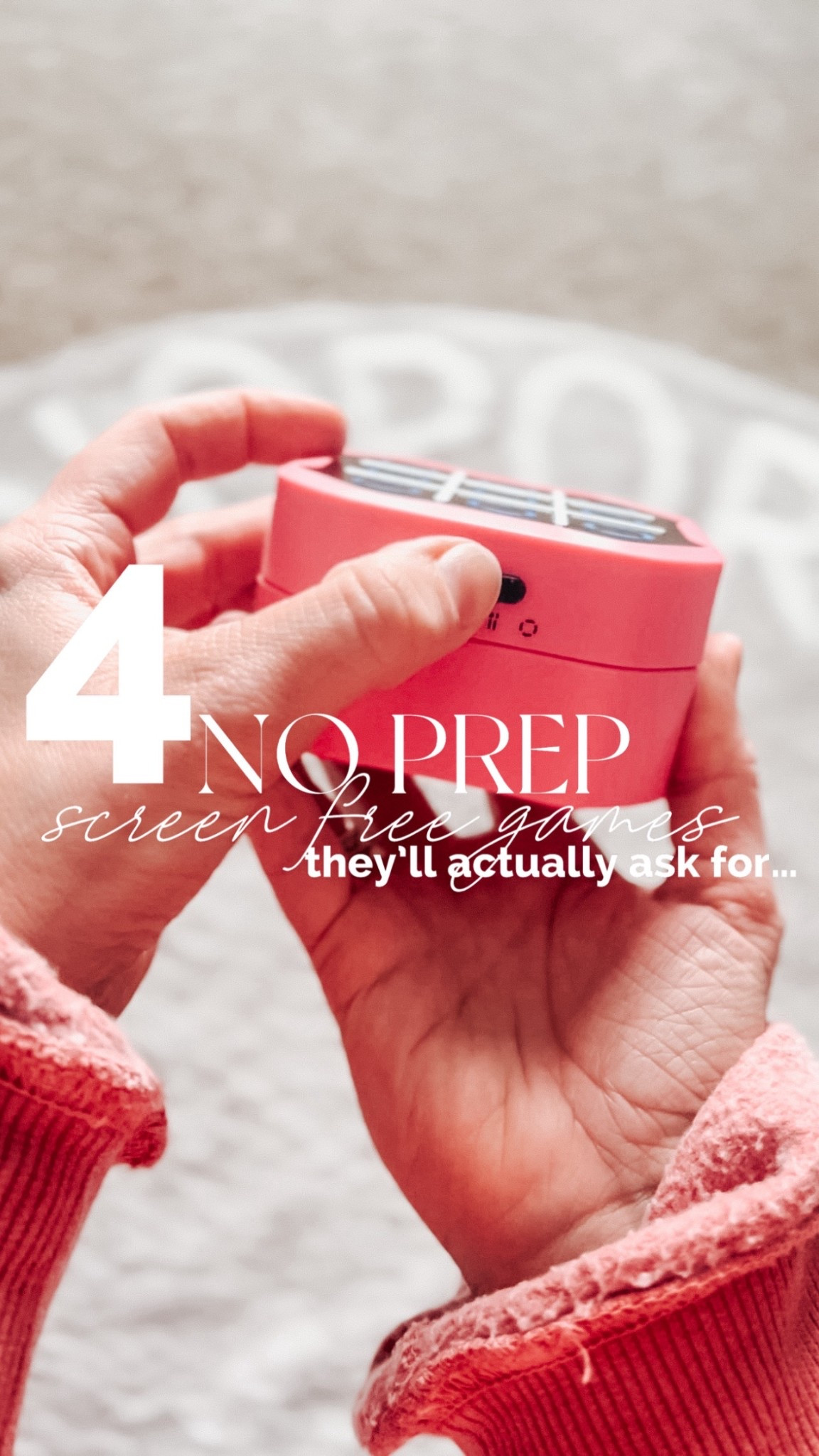 Screen free games + toys that actually keep my kiddos busy!

Kids games, kids toys, valentines for kids, brain games, teacher, classroom games, learning games, screen free kids, family games, travel, spring break, road trip, plane ride, travel with kids, giiker, super slide, super blocks, decoder, tic tac toe

#LTKdayinmylife #LTKKids #LTKmomlife