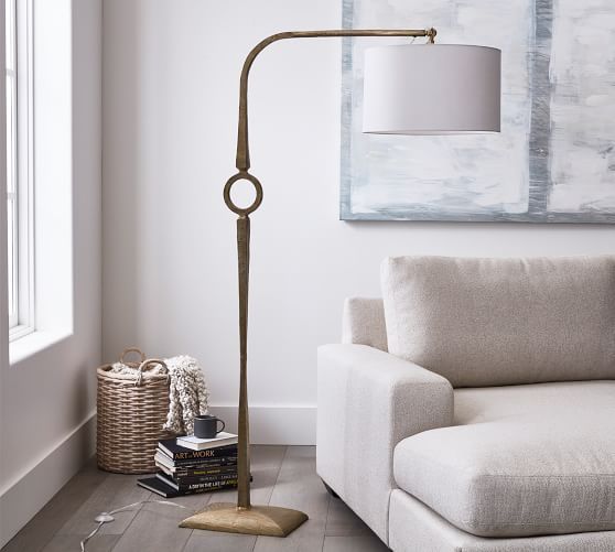 Easton Forged-Iron Sectional Floor Lamp | Pottery Barn (US)