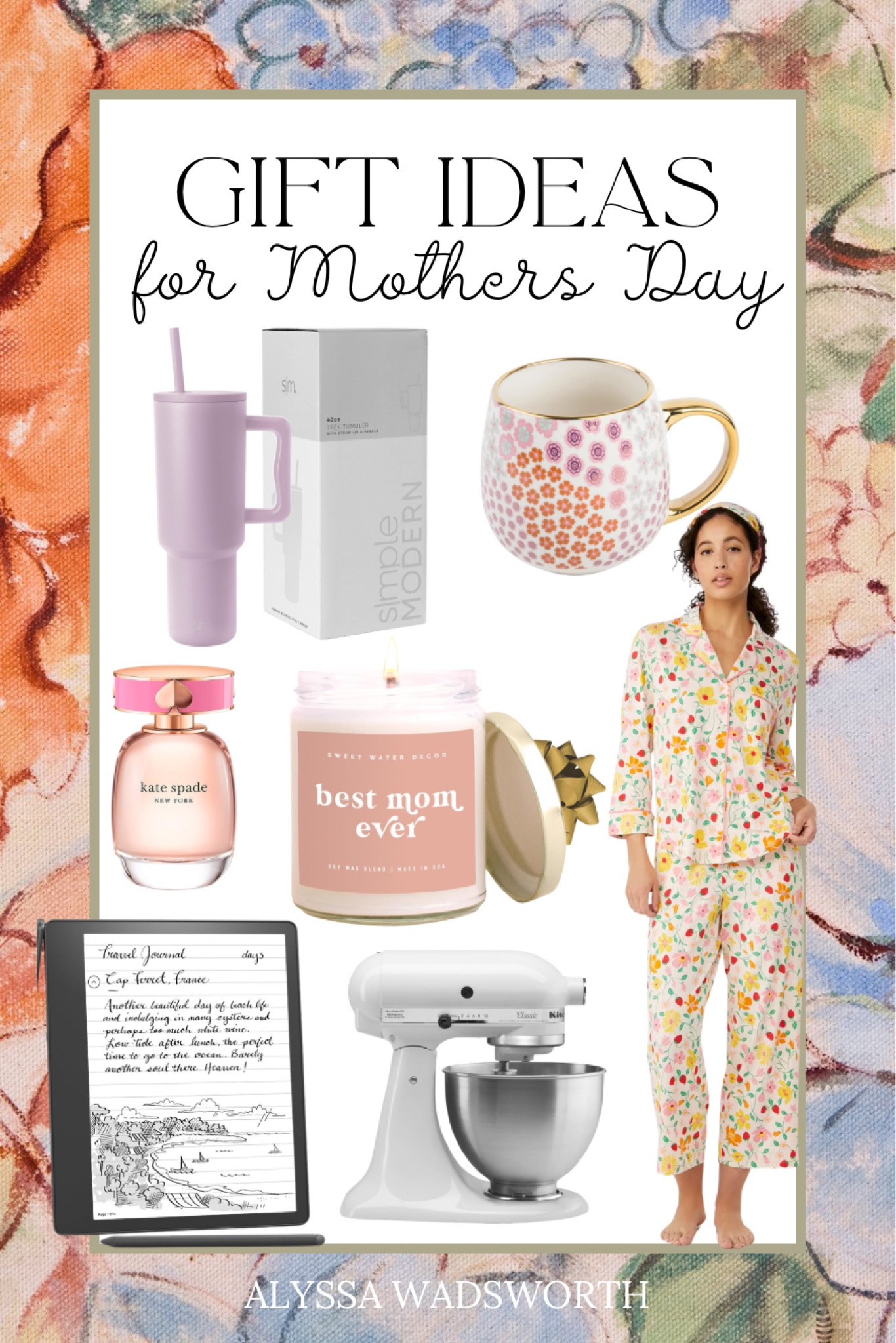 Last minute Mothers Day Gift Ideas 🌷

Simply modern tumbler, Kate spade, pajama sets, candle, sweet water decor candle, coffee mugs, perfume, kitchen aid mixer, kindle, kindle scribe, kindle paper white, Mother’s Day, Mother’s Day gifts, last minute gift ideas, gifts for mom 

#LTKGiftGuide #LTKFindsUnder100 #LTKSeasonal