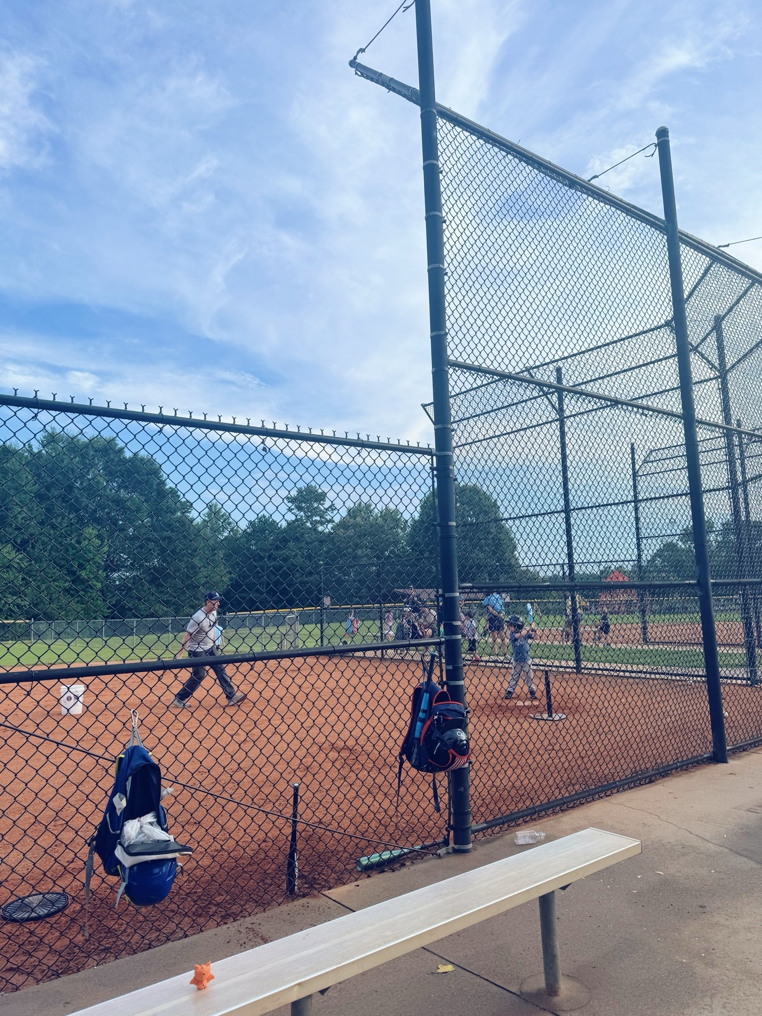 Nights on the ballfield ⚾️🧢🏟️ with all my handsome boys!!! 😍 And my cuties found a “Jesus Loves You” note 💌 afterwards on the playground 🛝- how sweet!!