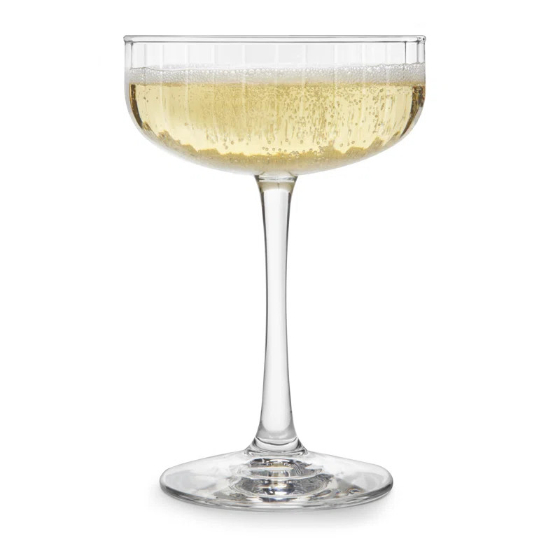 Libbey Paneled Coupe Cocktail Glasses (Set of 4) | Wayfair North America