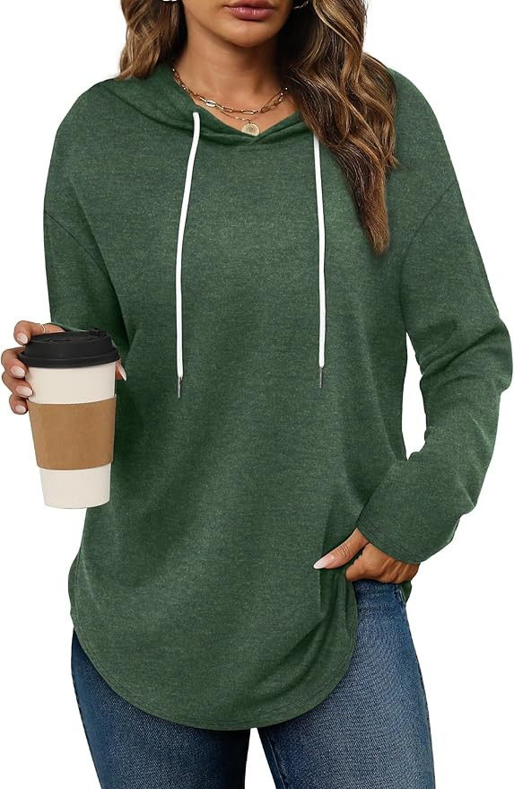 Bofell Hoodies for Women Long Sleeve Shirts Fall Clothes 2025 Outfits Crewneck Sweatshirts Winter... | Amazon (US)