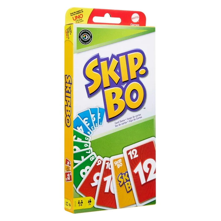 Skip-Bo Card Game for Kids, Adults & Game Night, Play Numbers in Order, 2 to 6 Players | Walmart (US)
