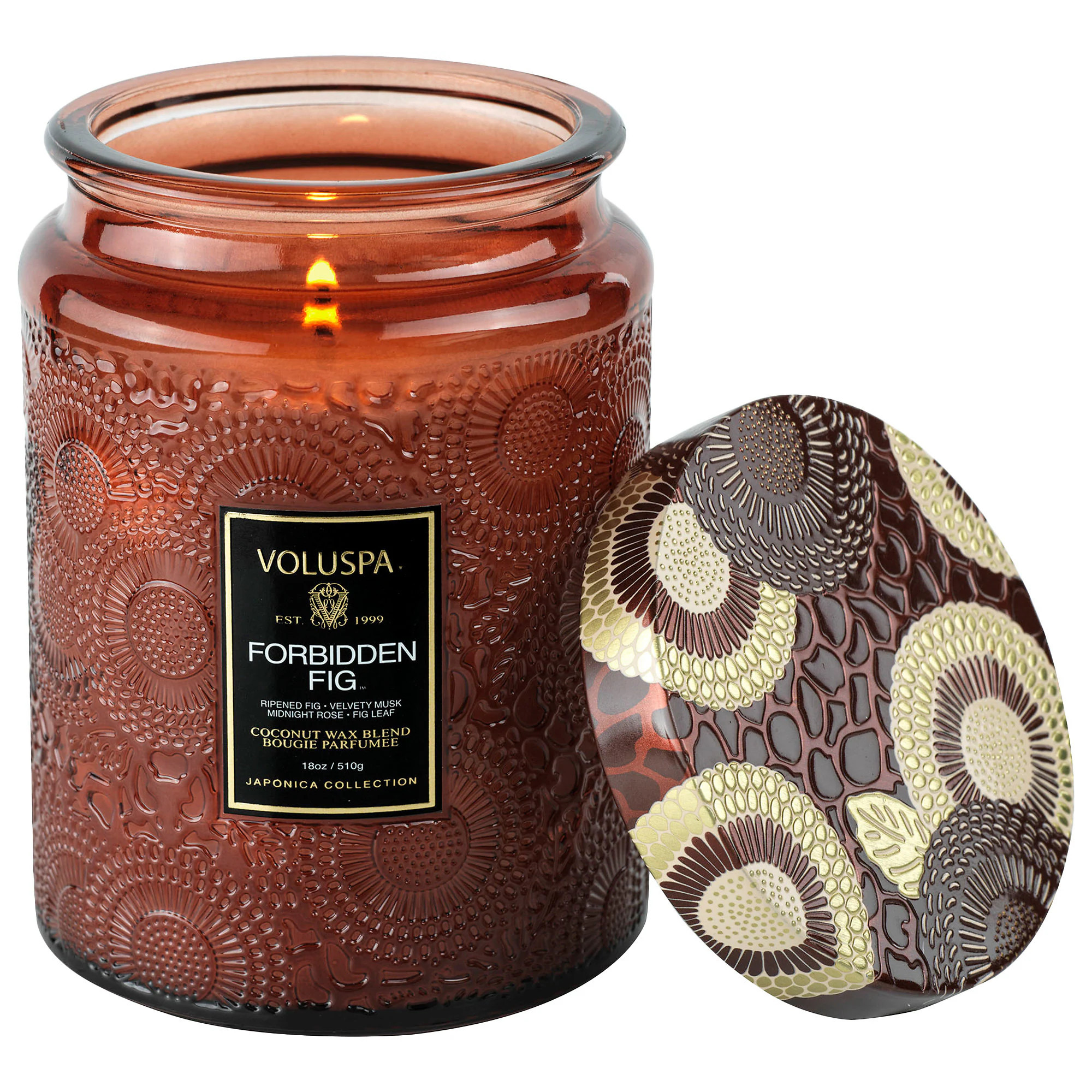 VOLUSPA Forbidden Fig Glass Jar Candle 18 oz/ 510 g 1-wick Candle | Sephora (US)