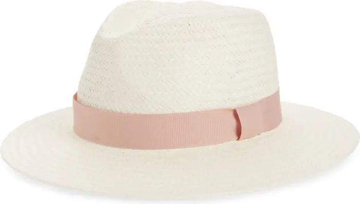 Packable Straw Fedora Hat | Nordstrom