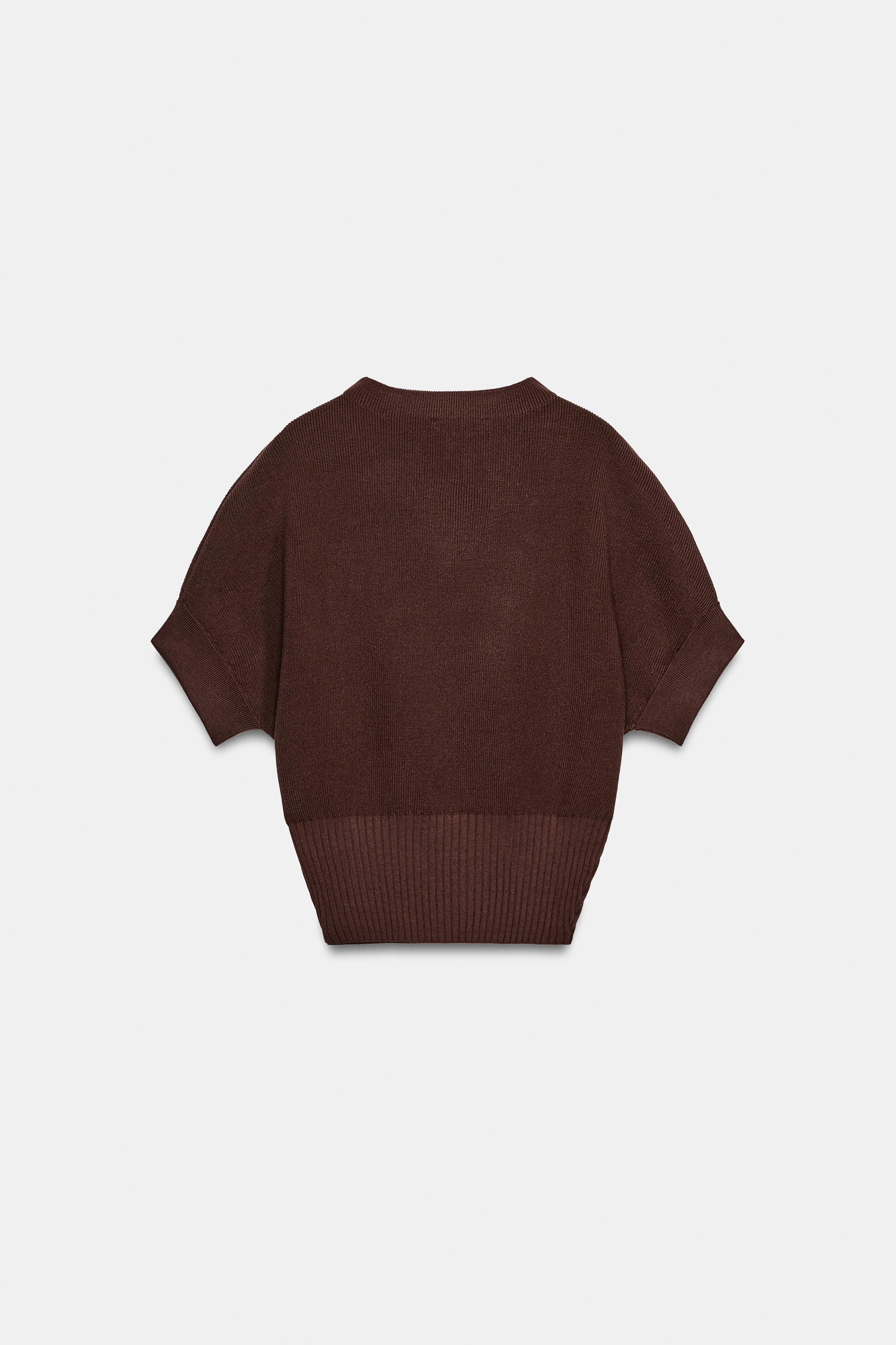 FITTED WAIST KNIT TOP | Zara UK