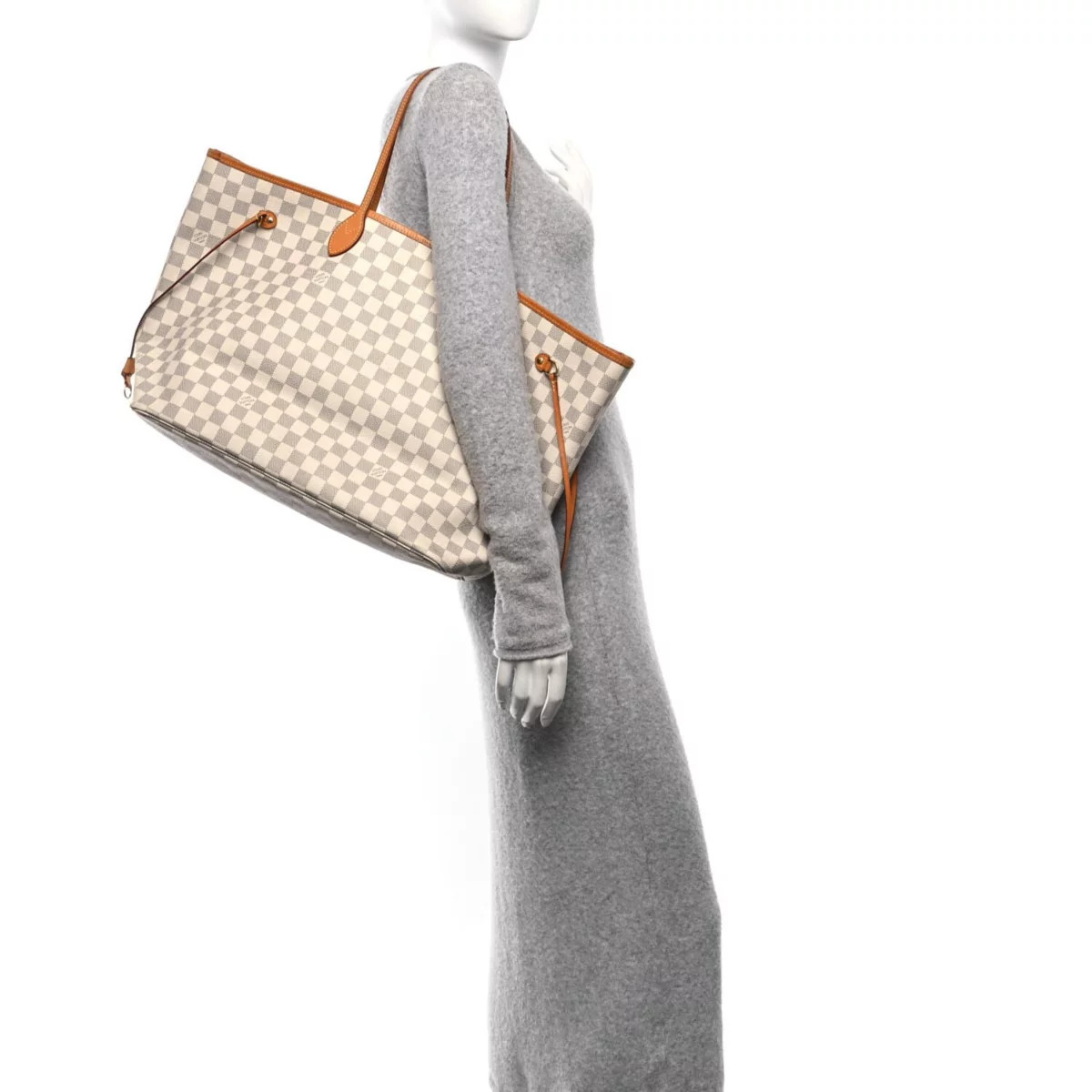 Louis Vuitton Damier Azur Neo Neverfull GM Rose Ballerine -FINAL SALE NO RETURNS | Belk