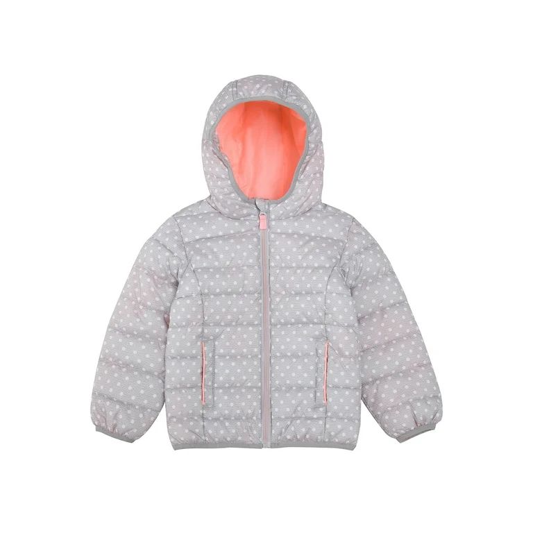Rokka&Rolla Baby Girls' Light Puffer Jacket Toddler Winter Coat, Sizes 18M-4T - Walmart.com | Walmart (US)