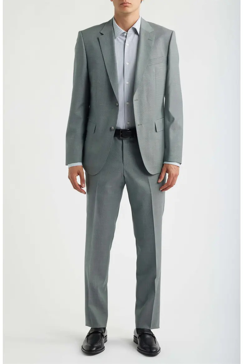Huge Slim Fit Textured Virgin Wool Suit (Men) | Nordstrom | Nordstrom