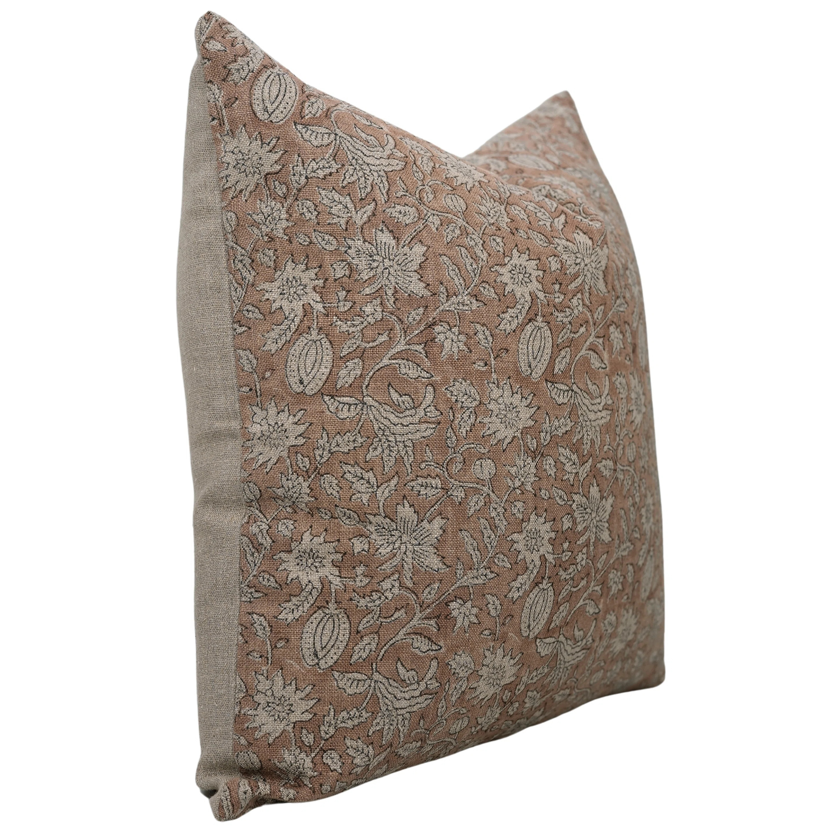 Floral Linen Indoor/Outdoor Pillow Cover | Wayfair North America