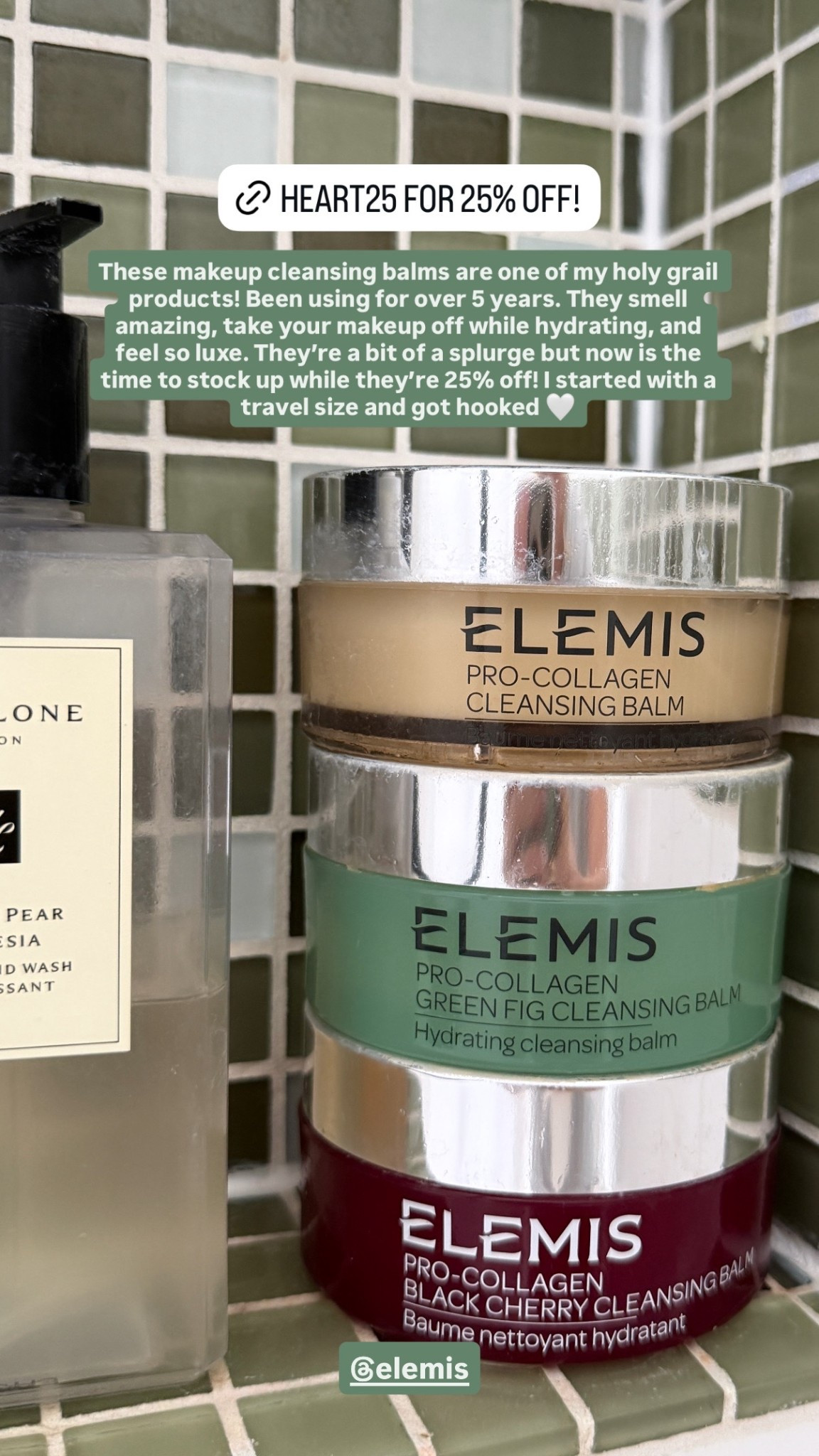 Elemis cleansing balms on sale HEART25 for 25% off! 

#LTKBeauty #LTKSaleAlert