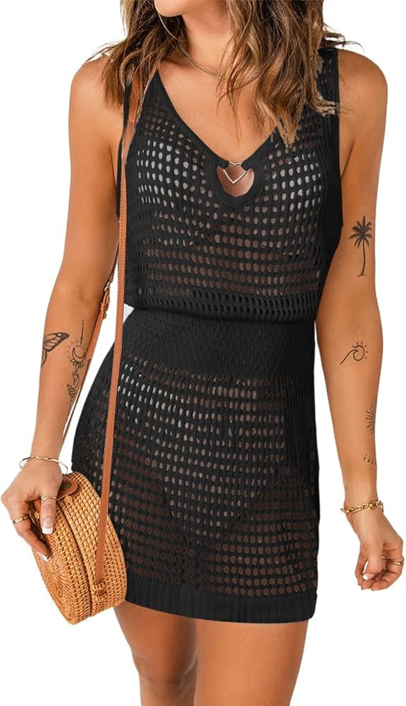 Crochet Cover Up Dress | Amazon (US)