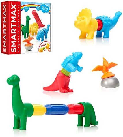 SmartMax My First Dinosaurs STEM Magnetic Discovery Building Set with Soft Animals for Ages 1-5 | Amazon (US)