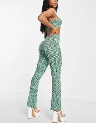 ASYOU knitted puddle pants in green - part of a set | ASOS (Global)