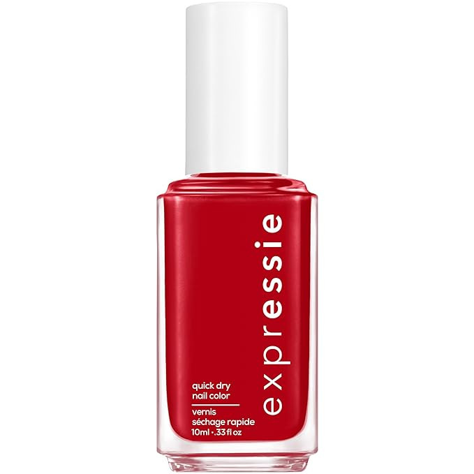 essie expressie Quick-Dry Vegan Nail Polish, Seize The Minute, Blue Toned Red, 0.33 Ounce | Amazon (US)