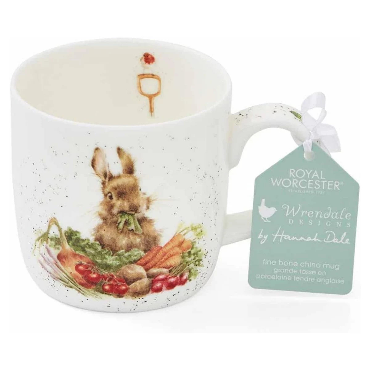 Royal Worcester Wrendale Designs 14 oz Mug, Grow Your Own with Bunny Illustration, Floral Animal ... | Target