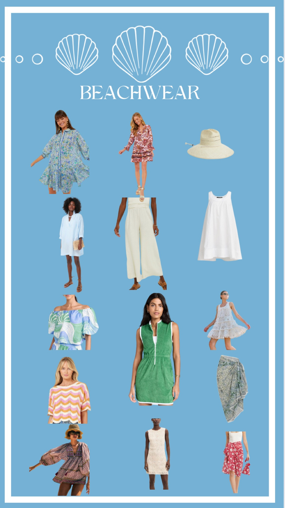 Summer beachwear #hats #coverup #pareo #beach 

#LTKstyletip #LTKSeasonal #LTKbeauty