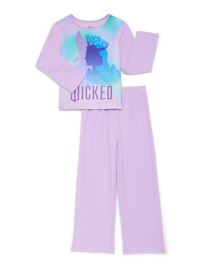 Wicked Girls Long Sleeve Top and Pants Pajama Set, 2-Piece, Sizes 4-12 - Walmart.com | Walmart (US)