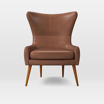 Erik Leather Wing Chair | West Elm (US)