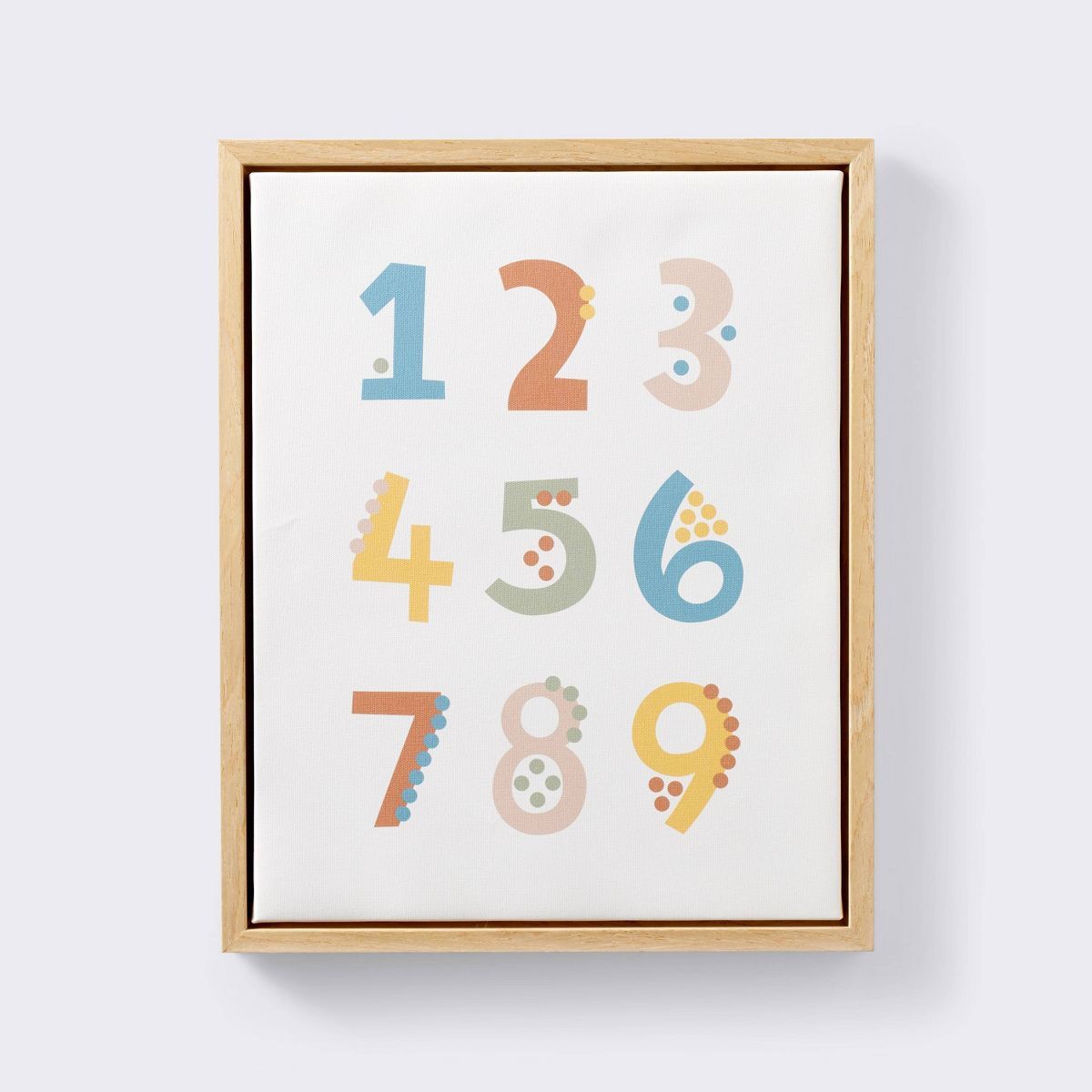 11x14 Framed Canvas - Numbers - Cloud Island™ | Target