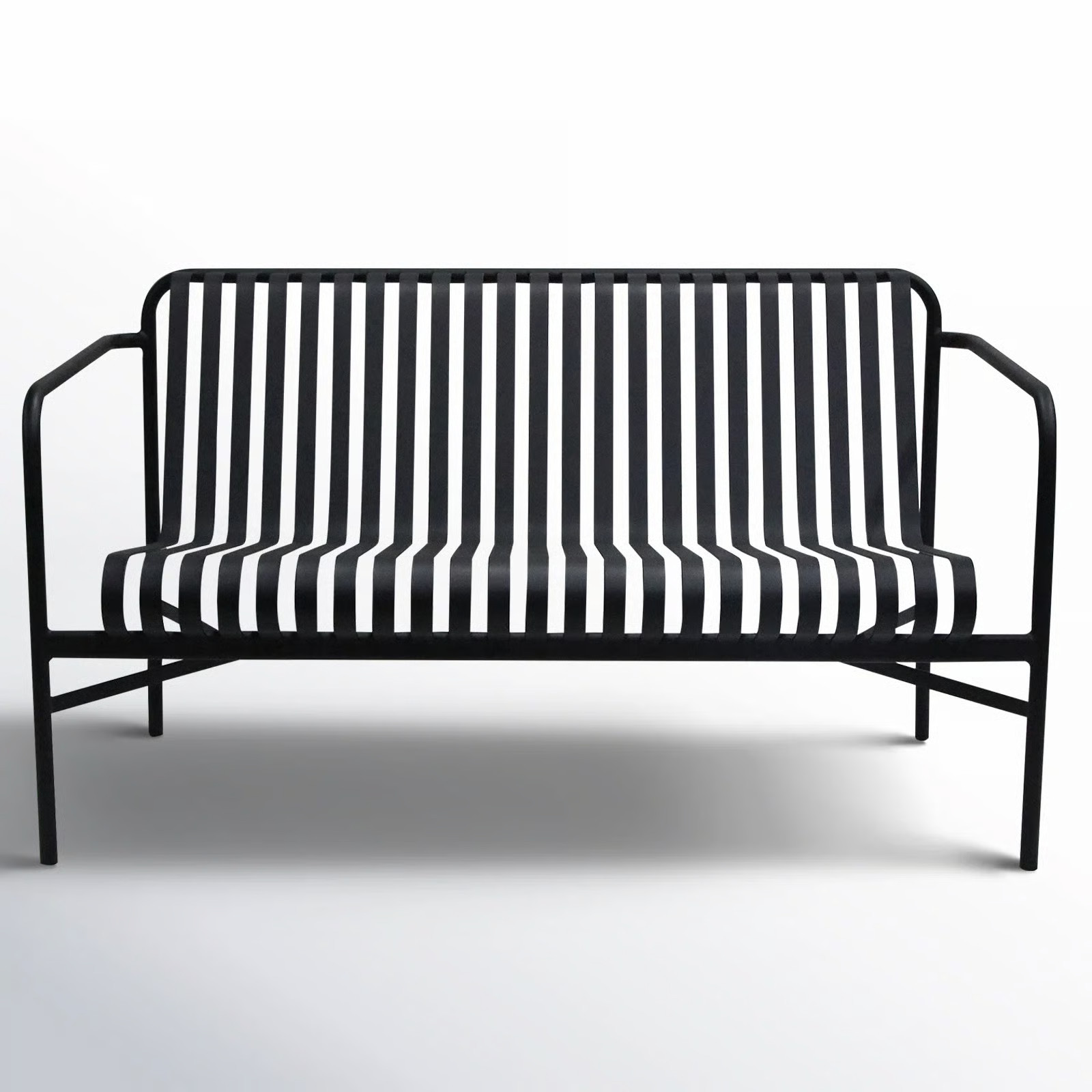 Abra 53.35'' Wide Powder Coated Steel Loveseat | AllModern
