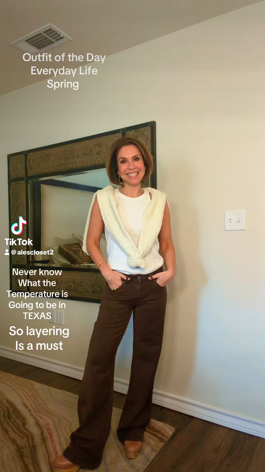 This is one of those easy outfits that just works every time 🤎
Super casual but still cute enough to feel put together for running errands or grabbing a quick lunch

I’m wearing size 25 in these low rise brown Levi’s from Revolve and they seriously fit SO good — it’s actually hard to find low rise jeans that flatter, and these nailed it

Tank is from Nordstrom (wearing a small for a slightly looser fit, but I’m typically XS)
Cardigan is XS and perfect for layering without feeling bulky

Such a simple combo but looks elevated and effortless

Everything is linked for you below 🤍 thanks for being here

#casualoutfit #everydaystyle #revolvestyle #levisjeans #neutraloutfit #outfitinspo #ltkstyle

#LTKSeasonal #LTKOver40 #LTKTravel