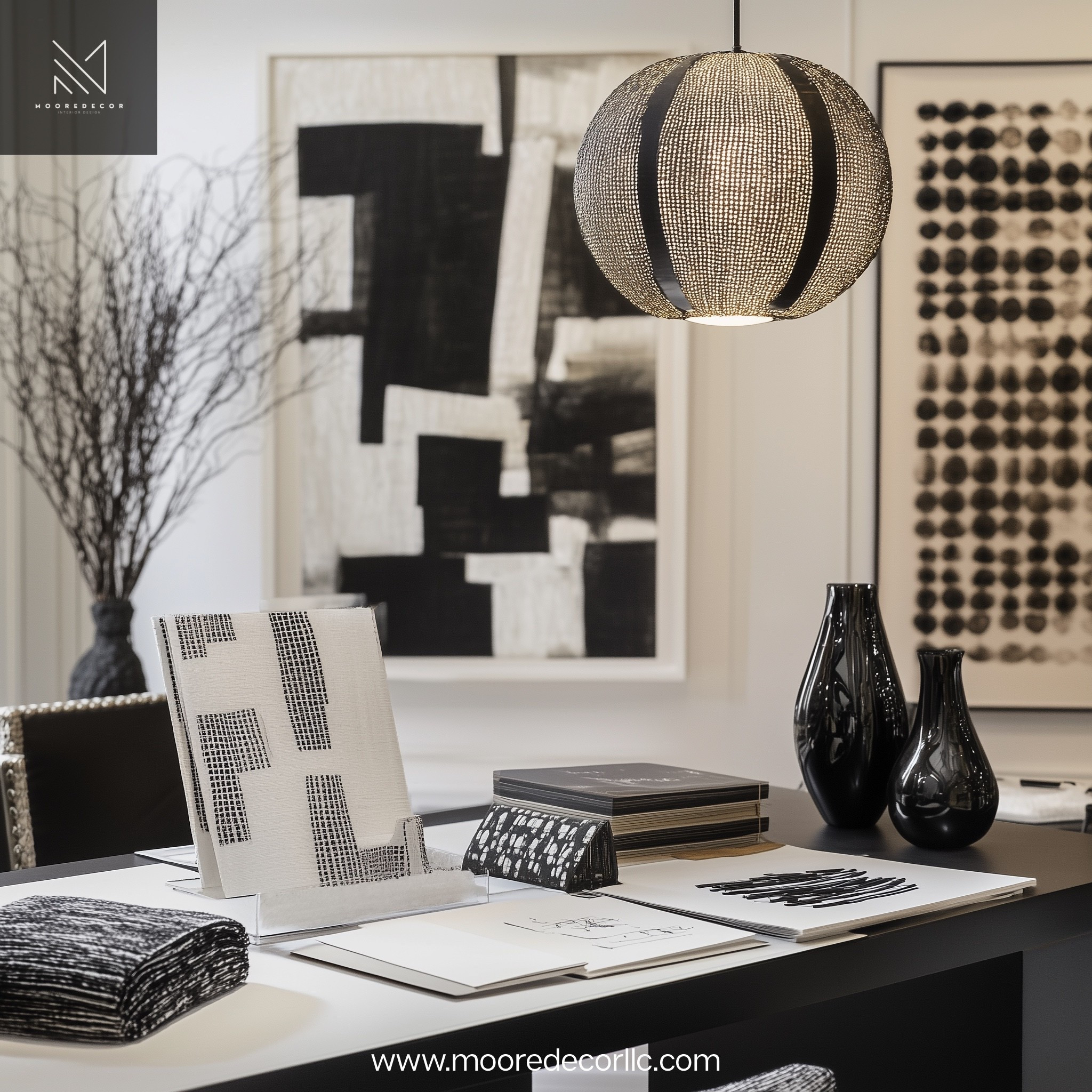 This black and white setup is giving all the bold, modern office vibes I love, clean lines, abstract art, and just the right touch of drama. I’m obsessed with how everything came together, from the oversized wall prints to the sculptural pendant light that ties it all in.

If you’re into modern minimalist style with a little edge, this one’s for you.

#ModernHomeOffice #BlackAndWhiteDecor #InteriorInspo #OfficeGoals #MonochromeStyle #ModernDecor #HomeStylingIdeas #LTKHome #HomeOfficeDesign #BoldMinimalism

#LTKHome #LTKStyleTip