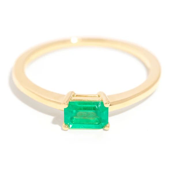 Cloud Nine Emerald Ring in 14k Gold | Frasier Sterling