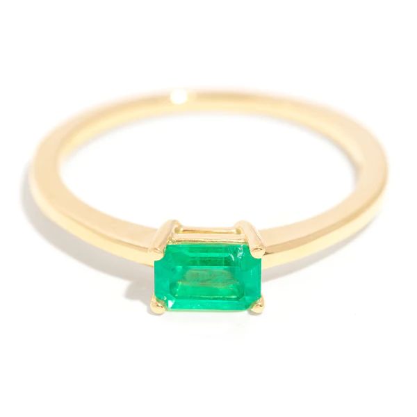 Cloud Nine Emerald Ring in 14k Gold | Frasier Sterling