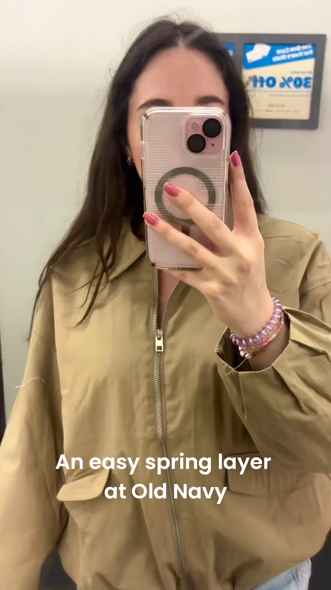 This light-weight jacket is a solid spring layering piece. It has an elastic waist for that cropped look. Wearing a size #oldnavy #springjacket #bomberjacket

#LTKSpringSale