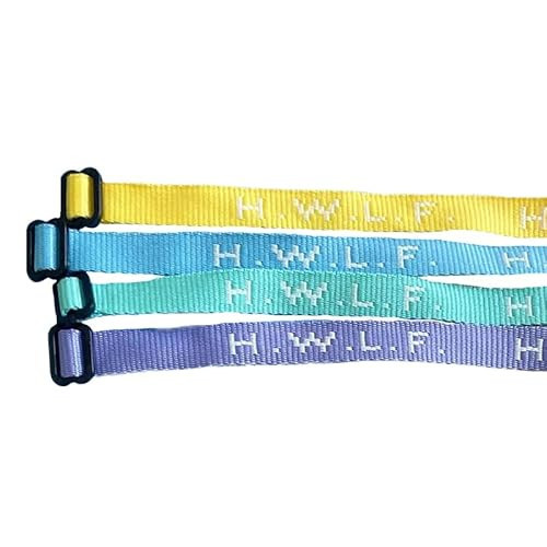 HWLF Bracelets by He Would Love First | Love Woven 4-Pack What Would Jesus Do Bracelets | He Would Love First Bracelet in Baby Blue, Soft Orchid, Pastel Yellow, & Mint | with Adjustable Plastic Buckle | Amazon (US)