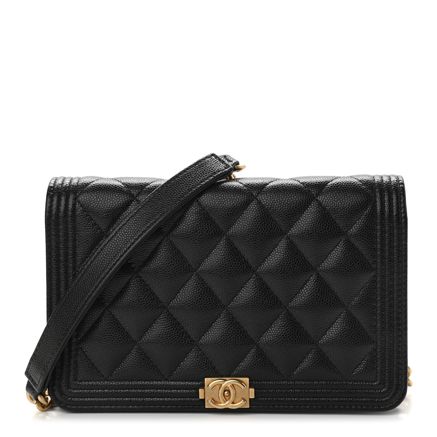 CHANEL

Caviar Quilted Boy Wallet On Chain WOC Black | Fashionphile