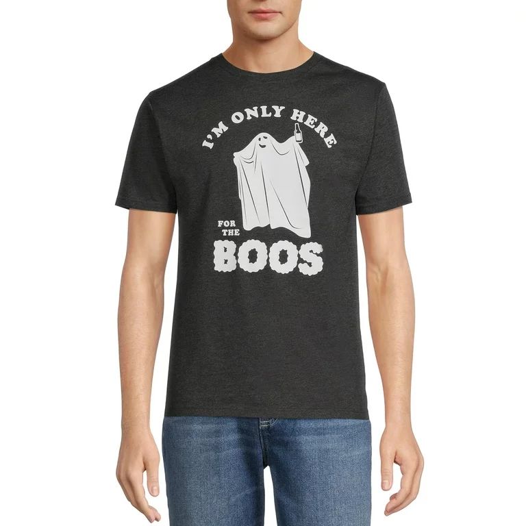 Halloween Men’s Ghost Boos and Skeleton Tee, 2-Pack | Walmart (US)