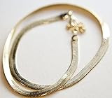 Herringbone Thick Gold Adjustable Necklace | Amazon (US)