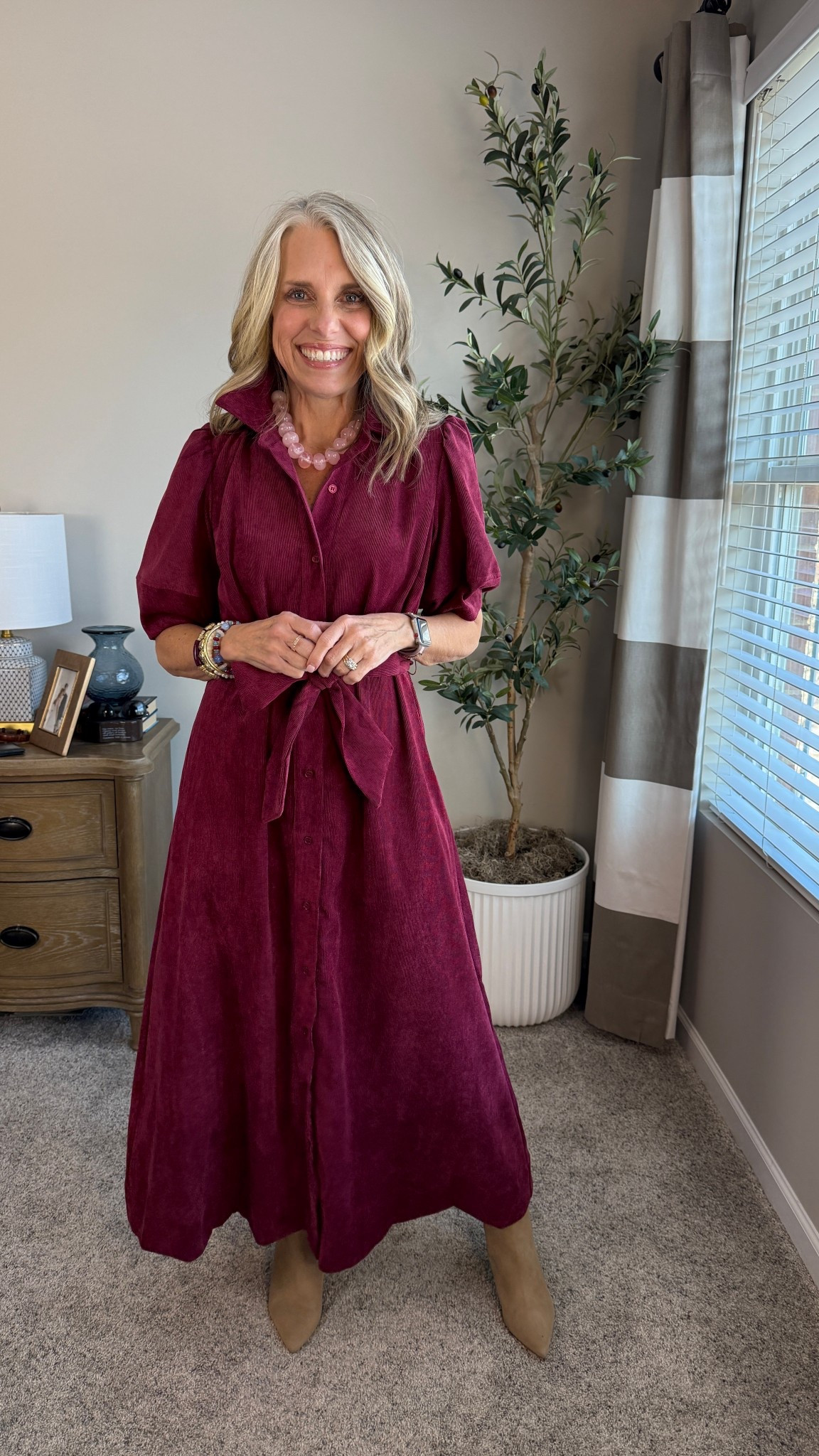 Beautiful
Corduroy dress also comes in green. Wearing XS 

#LTKOver40 #LTKFindsUnder100 #LTKHoliday