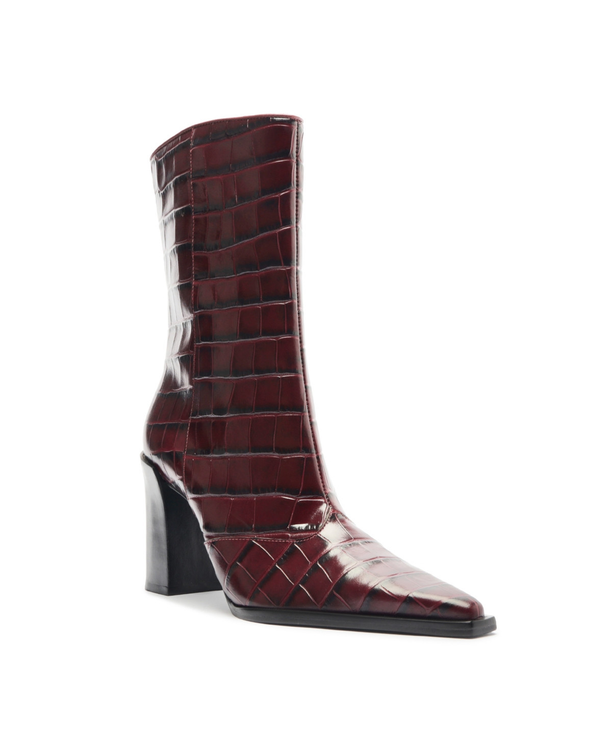 Schutz Women's Raffaela Pointed Toe Booties - Red | Macy's