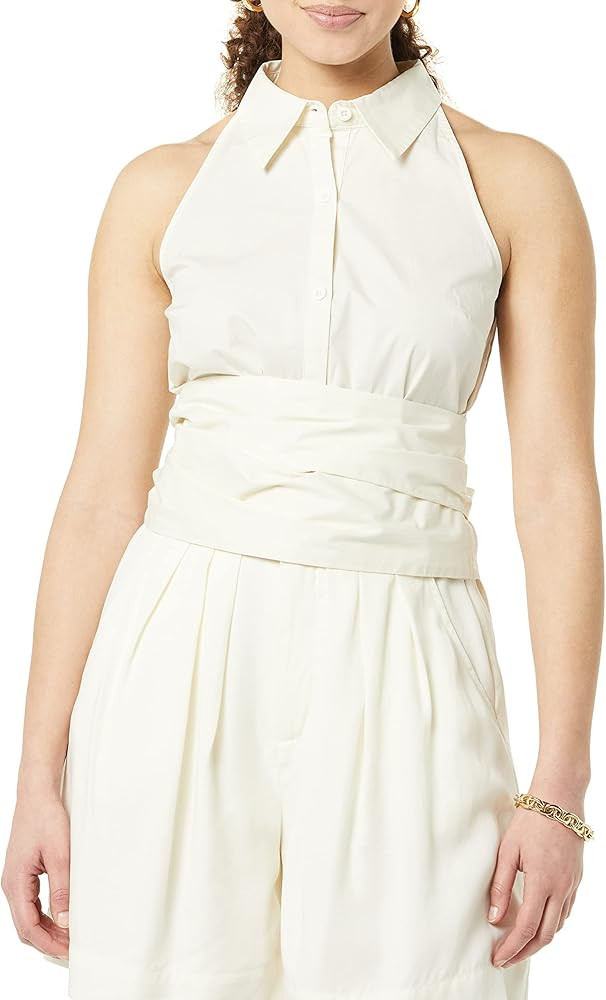 TEREA Women's Sloan Button Down Wrap Top | Amazon (US)