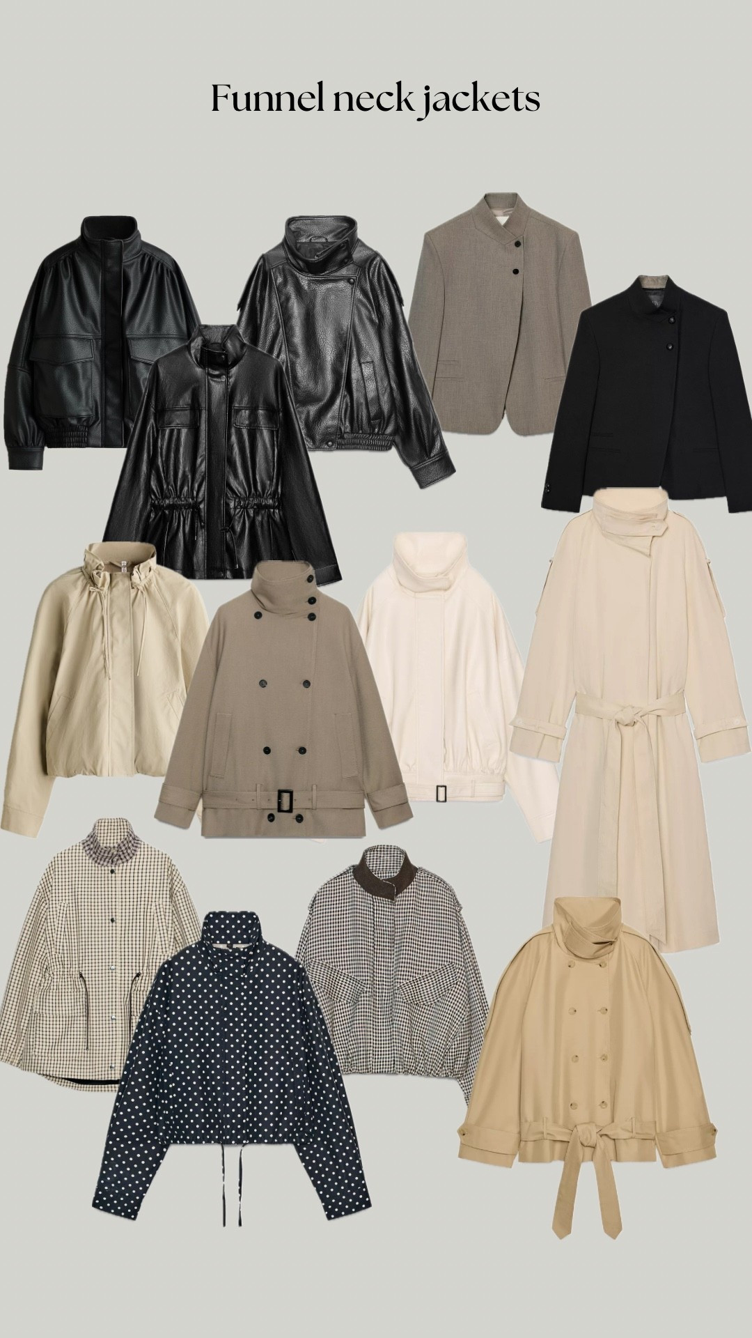 Funnel neck jackets for spring 

#LTKstyletip #LTKspring #LTKuk