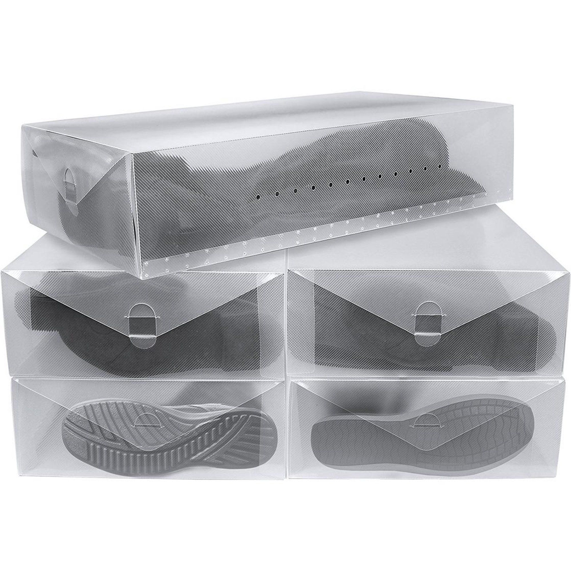 Greenco Clear Foldable Boot Storage Boxes-5 Pack | Walmart (US)