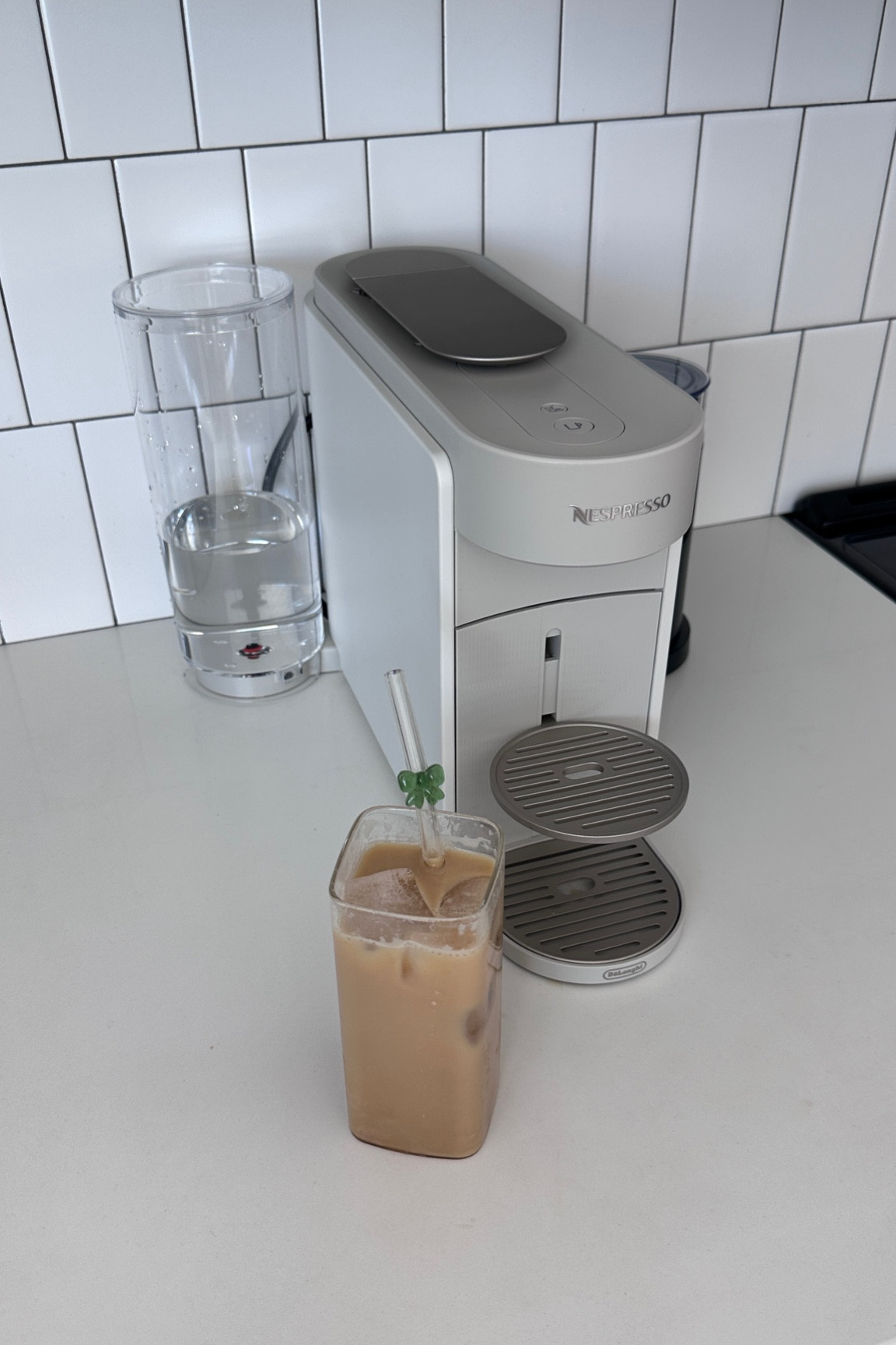 looking forward to my morning iced salted honey latte with my new @nespresso vertuo up machine! rapid 3 second heat-up time and slim design that looks great on my counters 🤍 @bloomingdales 🍯☕️ 

#bloomiespartner

#LTKSaleAlert #LTKmorningroutine #LTKHome