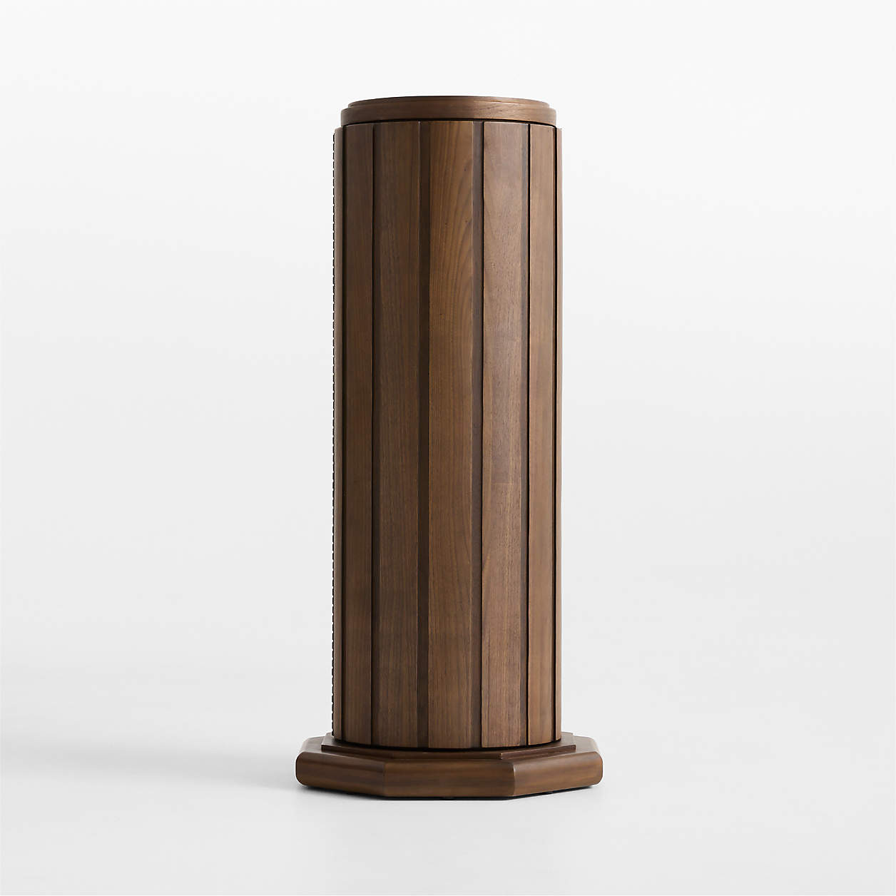Walnut Storage Pedestal by Jeremiah Brent | Crate & Barrel | Crate & Barrel