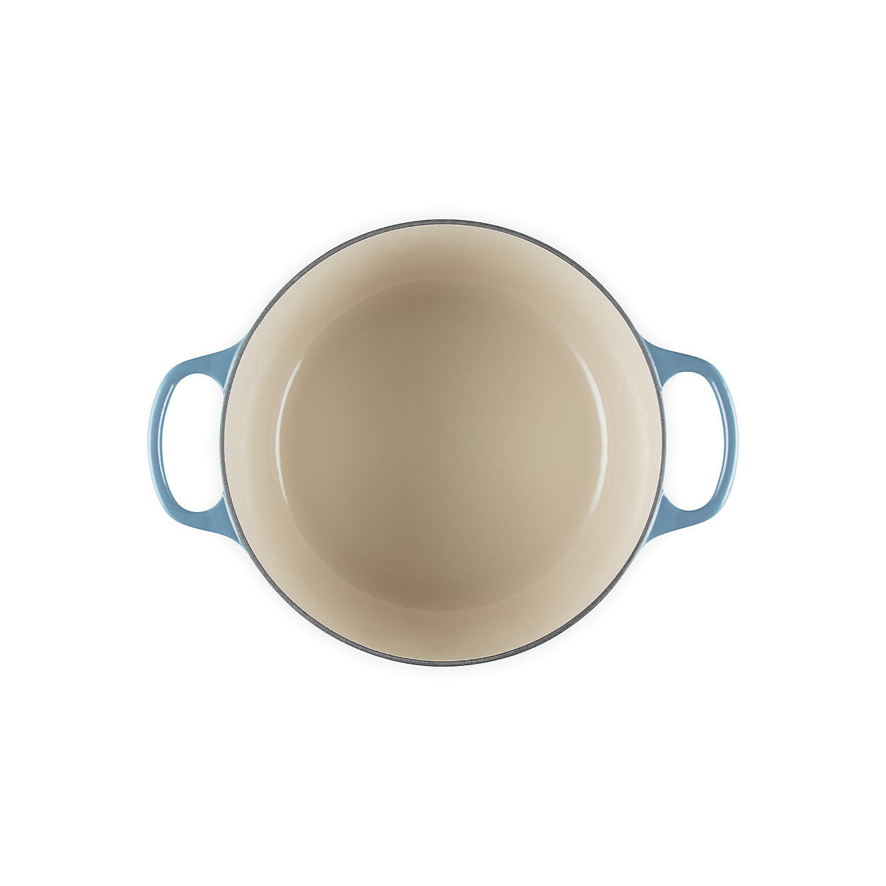 Le Creuset Signature 6.5-Qt. Cream Enameled Cast Iron Deep Round Dutch Oven + Reviews | Crate & B... | Crate & Barrel