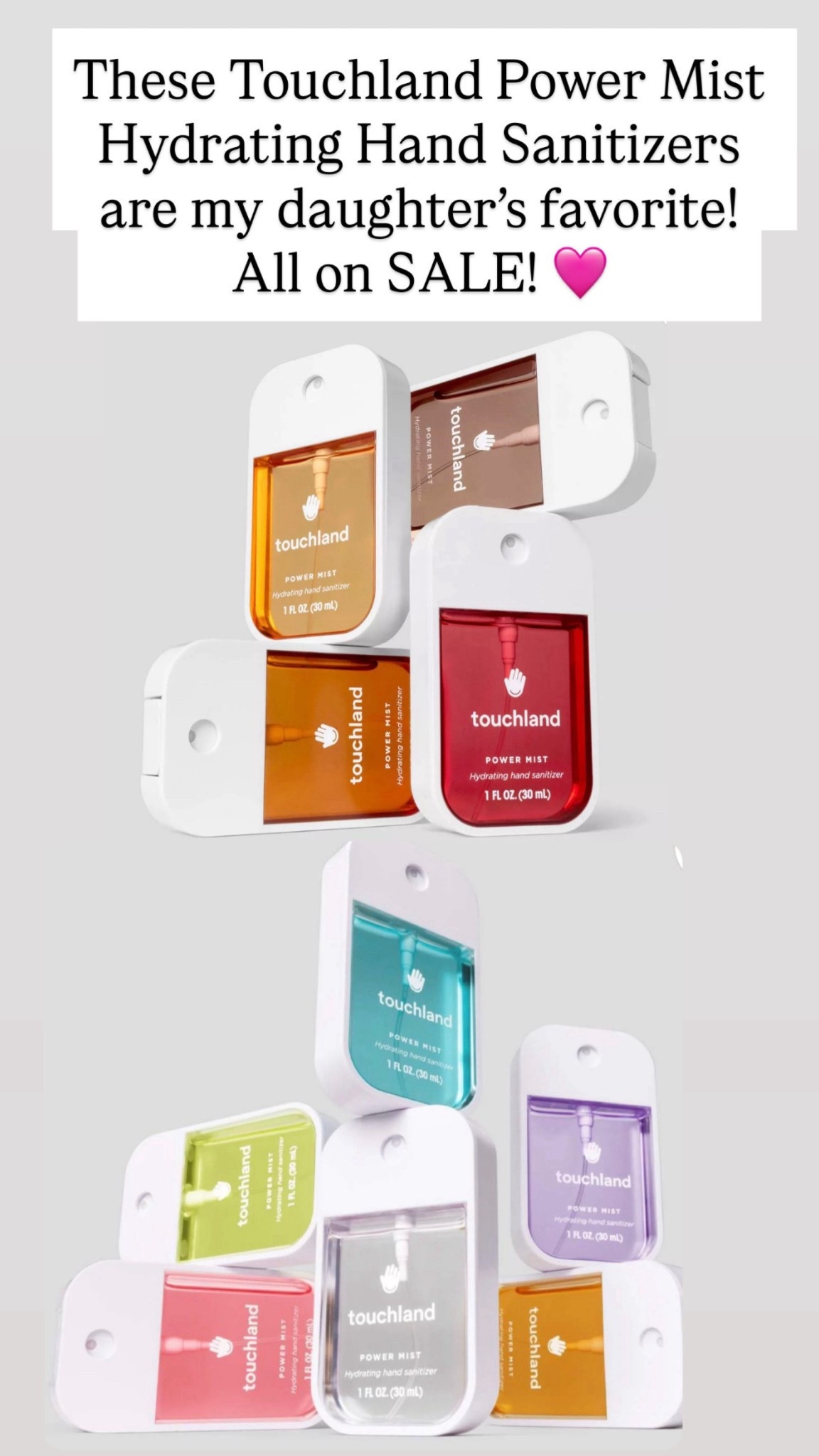 These Touchland sanitizers are on sale!!! 

#LTKSaleAlert