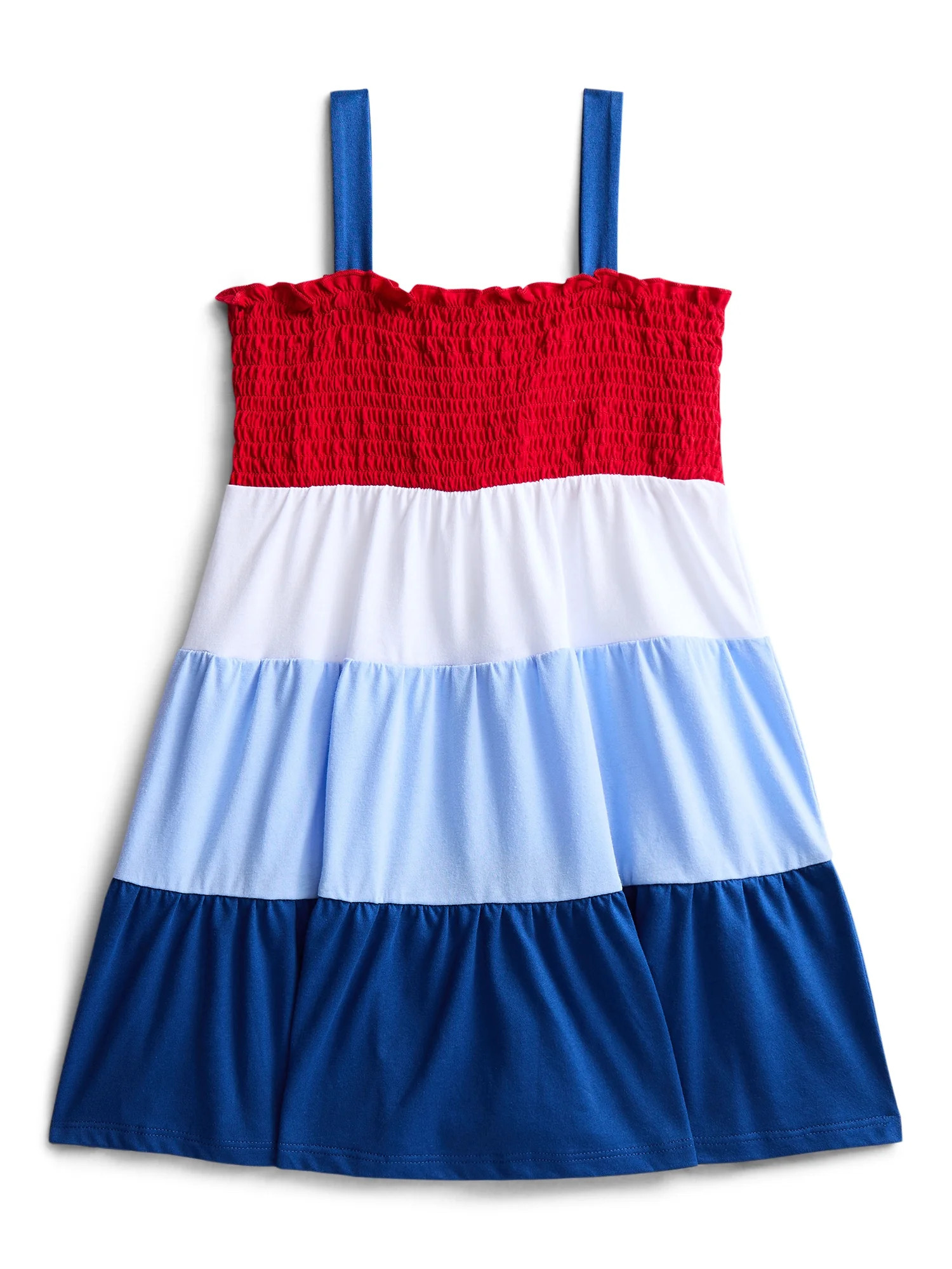 Fourth of July Girls Americana Smocked Dress from Way To Celebrate, Sizes 4-18 | Walmart (US)