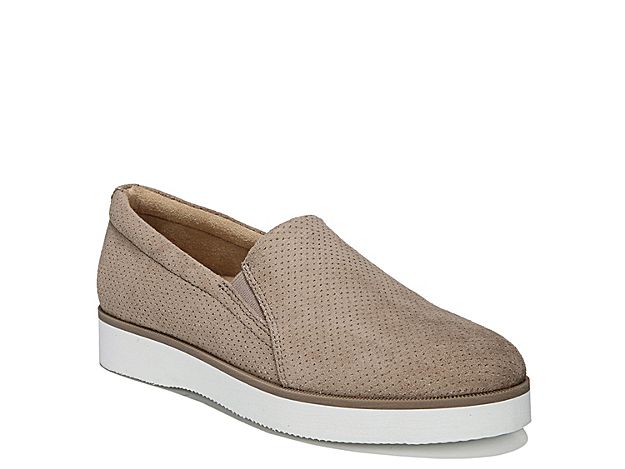 Naturalizer Zophie Slip-On Sneaker - Women's - Taupe Faux Suede | DSW